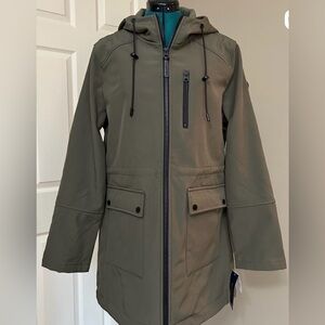 French Connection Olive Hooded Jacket NWT Medium